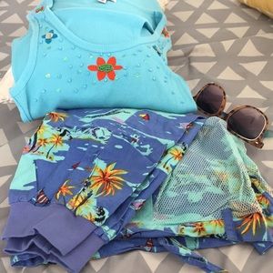 Lei beaded tank top n pants